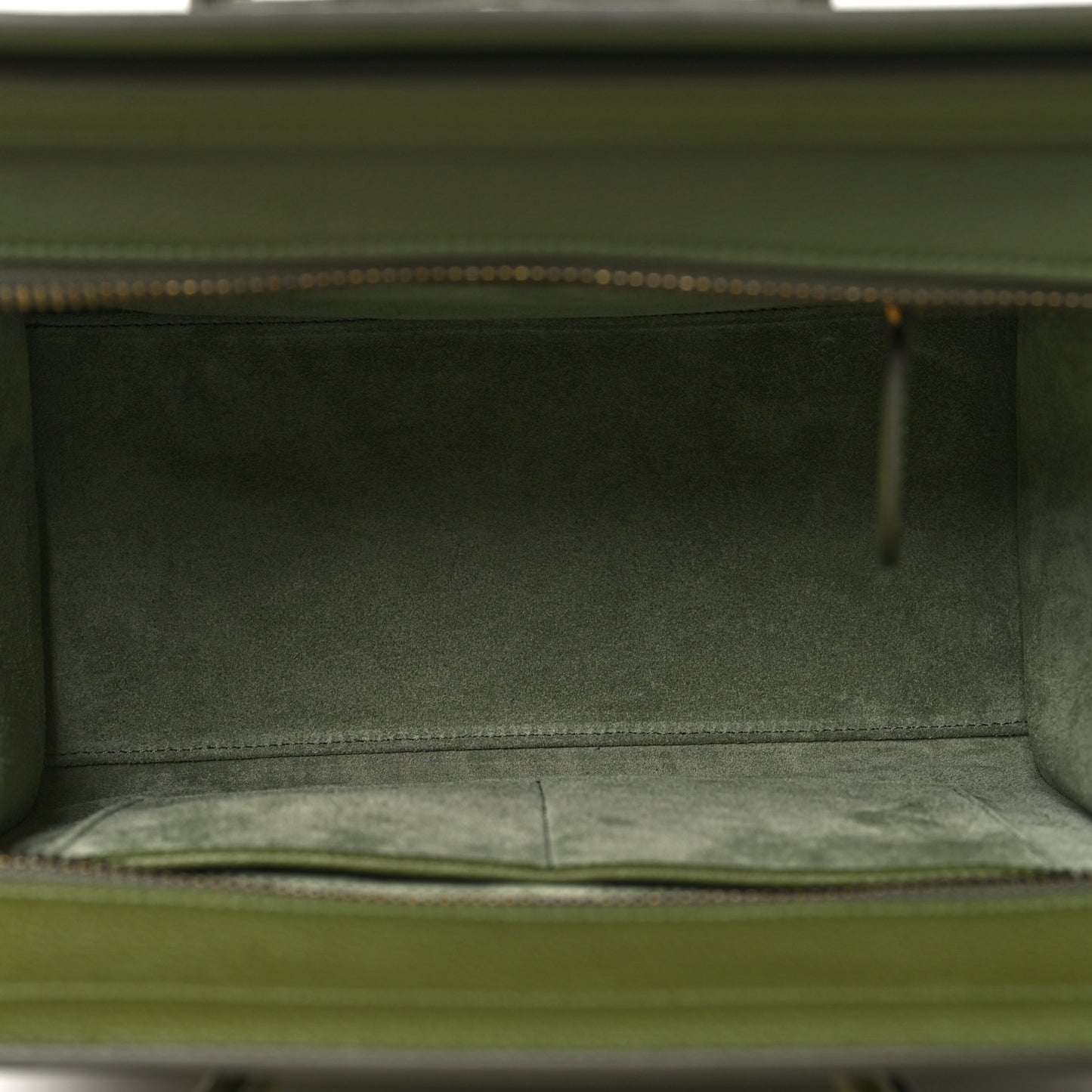 Drummed Calfskin Micro Luggage Light Khaki