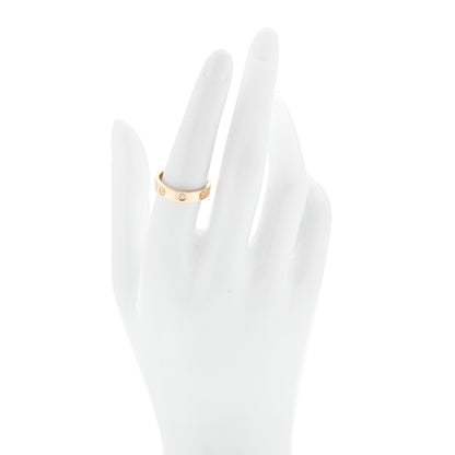 Cartier 18K Yellow Gold Diamond 4mm LOVE Wedding Band Ring 54 6.75 2 of 5