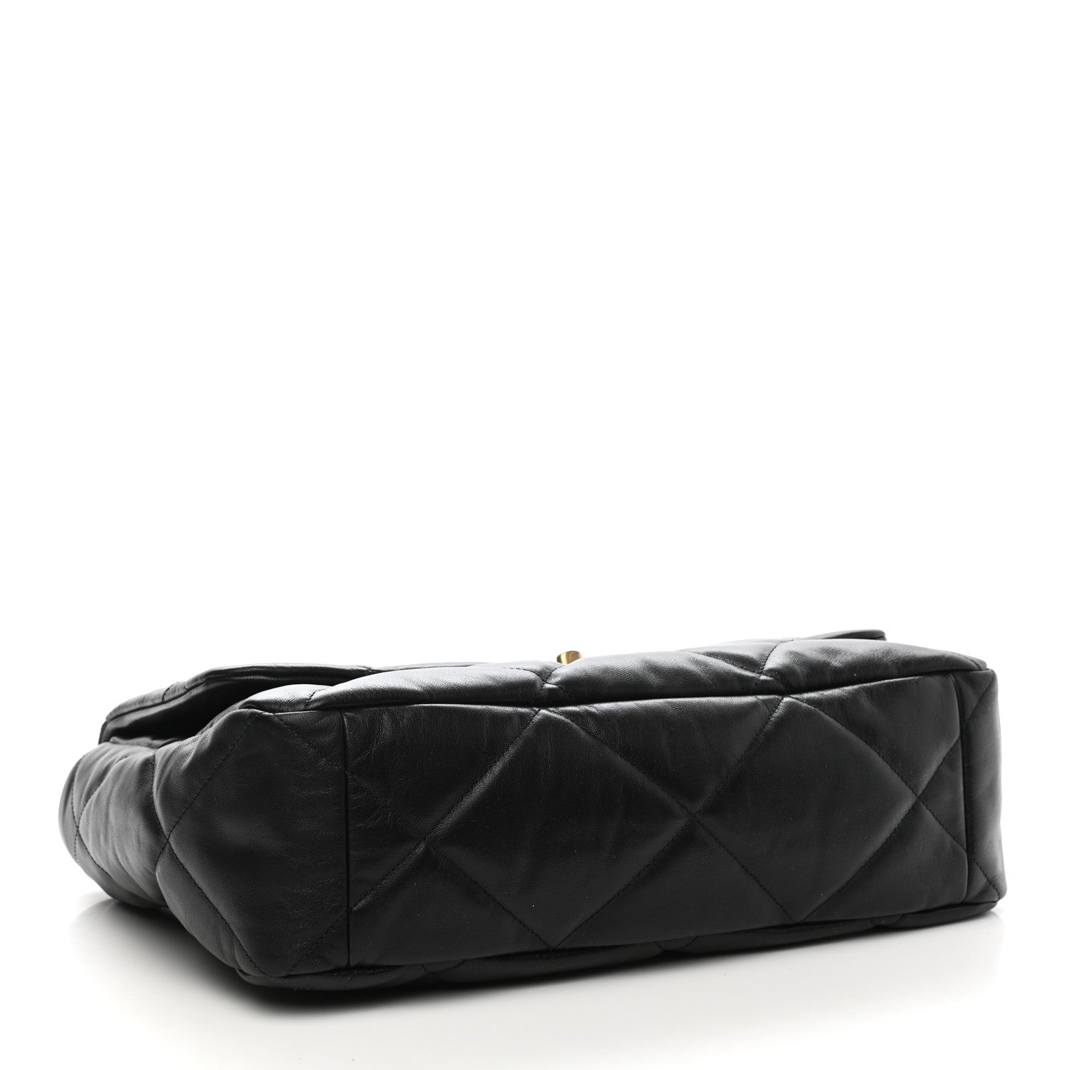 Chanel Goatskin Quilted Maxi Chanel 19 Flap Black 3 of 9