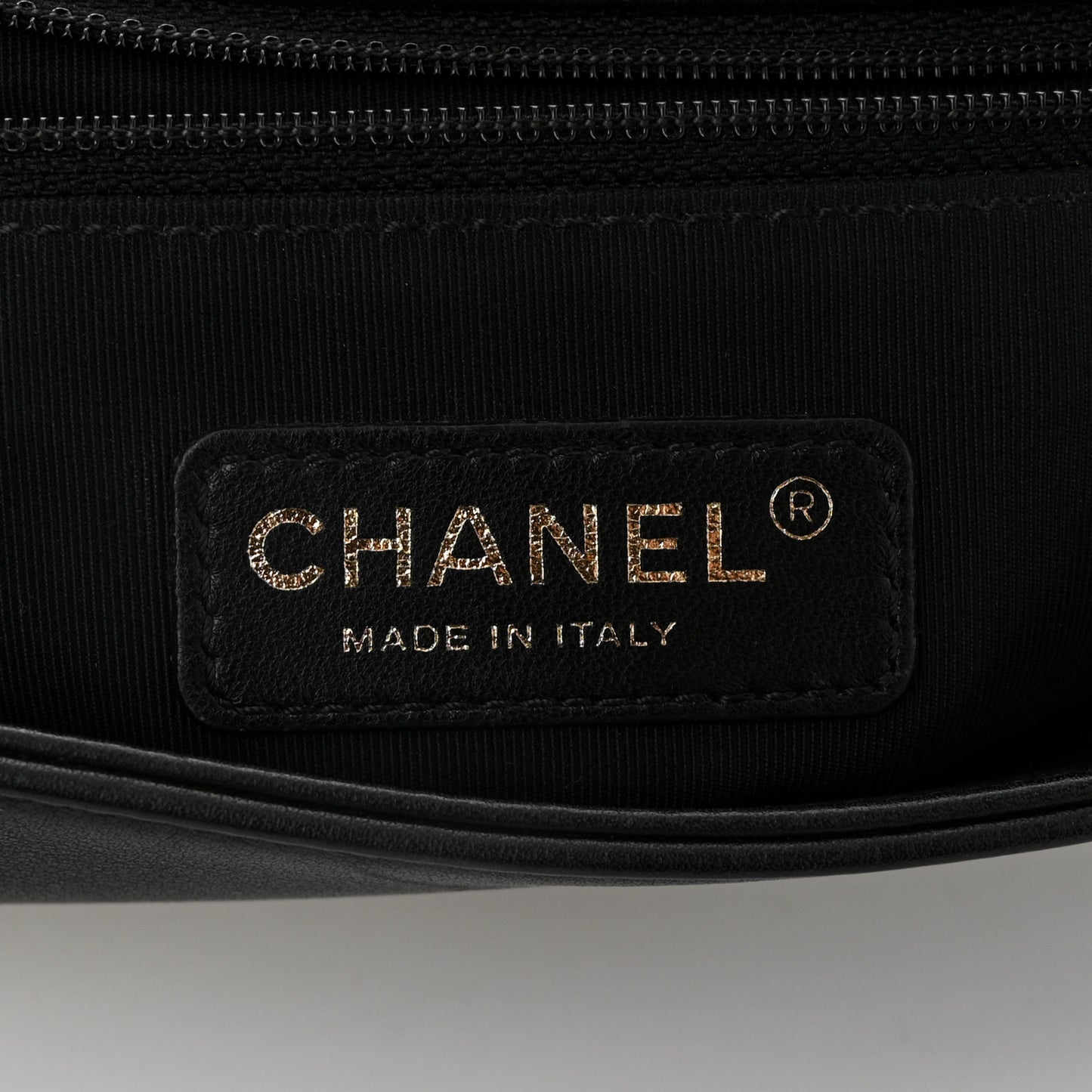 Calfskin Quilted Graphic Flap Bag Black White