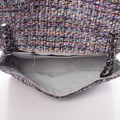 Chanel Tweed Camellia Flap Bag Multicolor 7 of 9