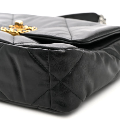Chanel Goatskin Quilted Medium Chanel 19 Flap Black 10 of 10