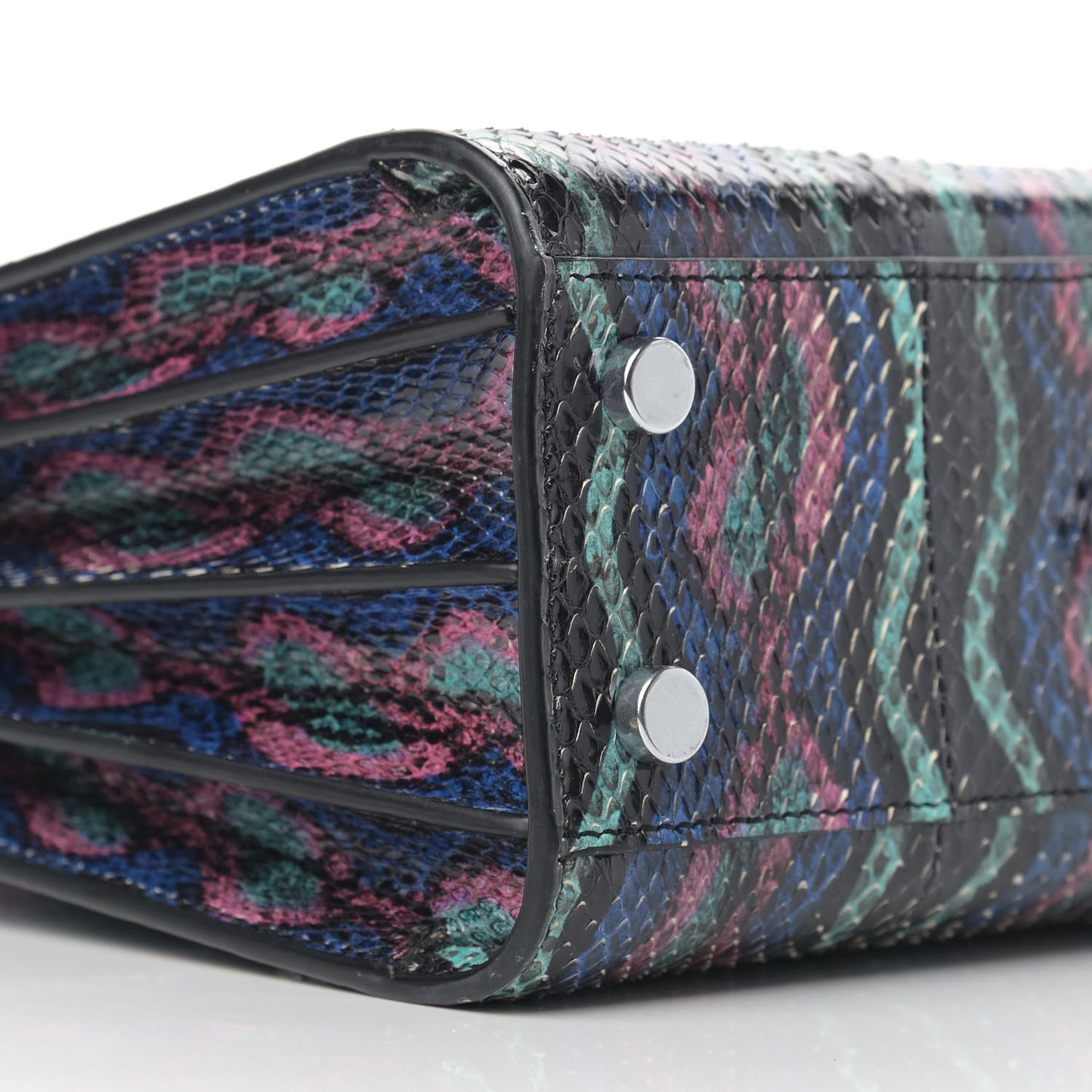 Snakeskin Curvy Stripe Nano Sac De Jour Multicolor