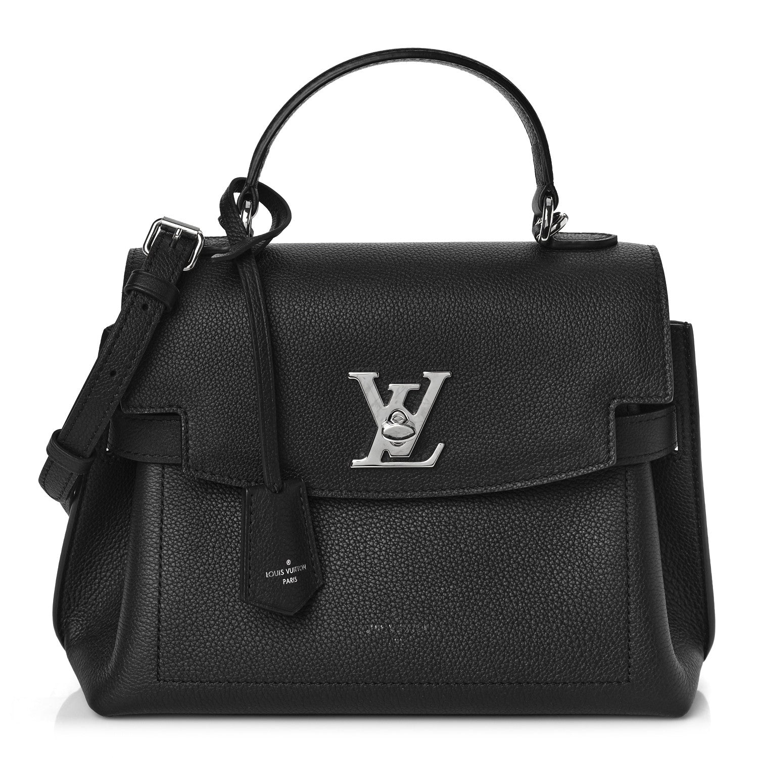 Louis Vuitton Calfskin Lockme Ever BB Black 1 of 8