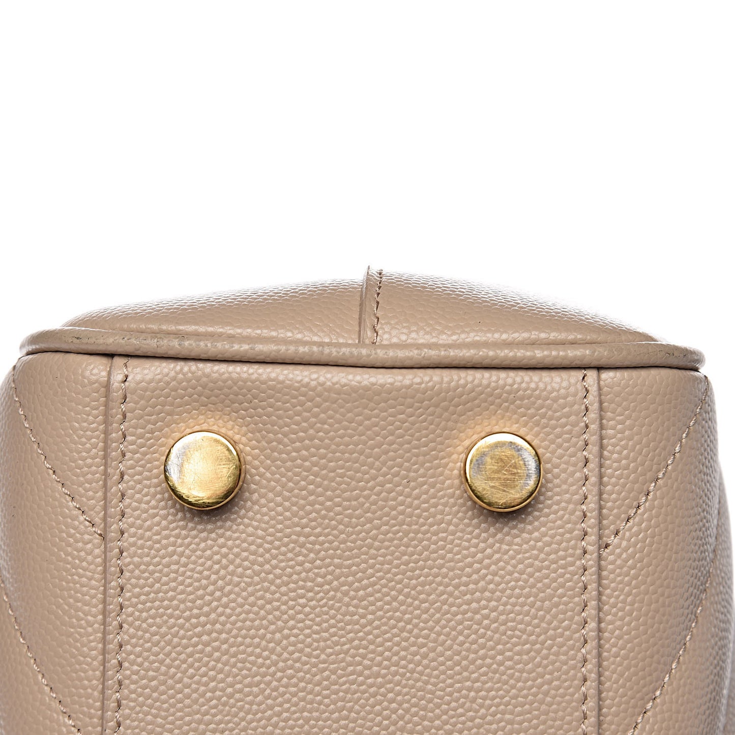 Grain De Poudre Matelasse Chevron Monogram Shopping Bag Nude Powder