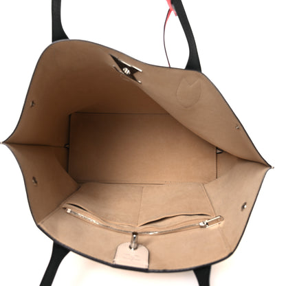 Louis Vuitton Calfskin Lockme Go Tote Kabuki Red Quartz Black 5 of 12
