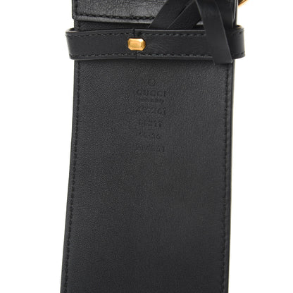 Gucci Moon Calfskin Pearl Double G 70mm Belt 90 36 Black Cream 3 of 7