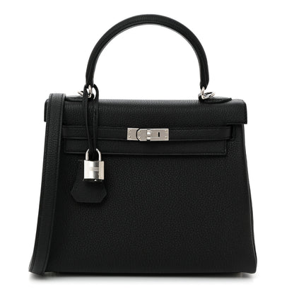 Hermes Togo Kelly Retourne 25 Black 1 of 11
