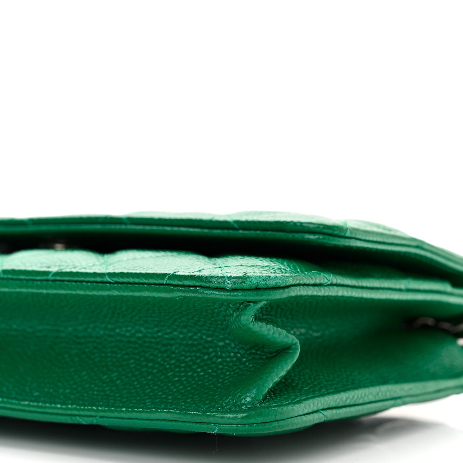 Chanel Caviar Quilted Wallet On Chain WOC Green 11 of 12