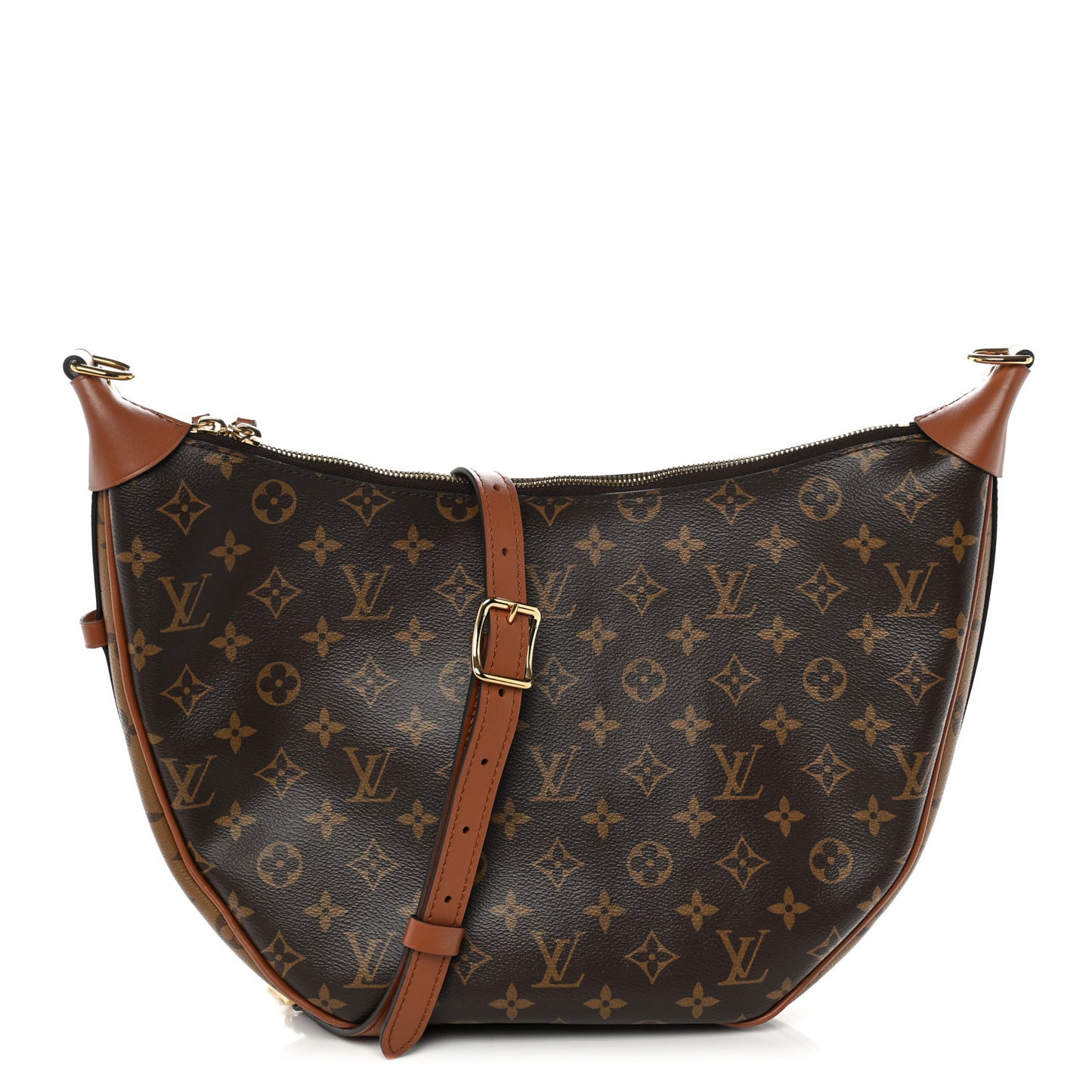 Reverse Monogram Loop Hobo