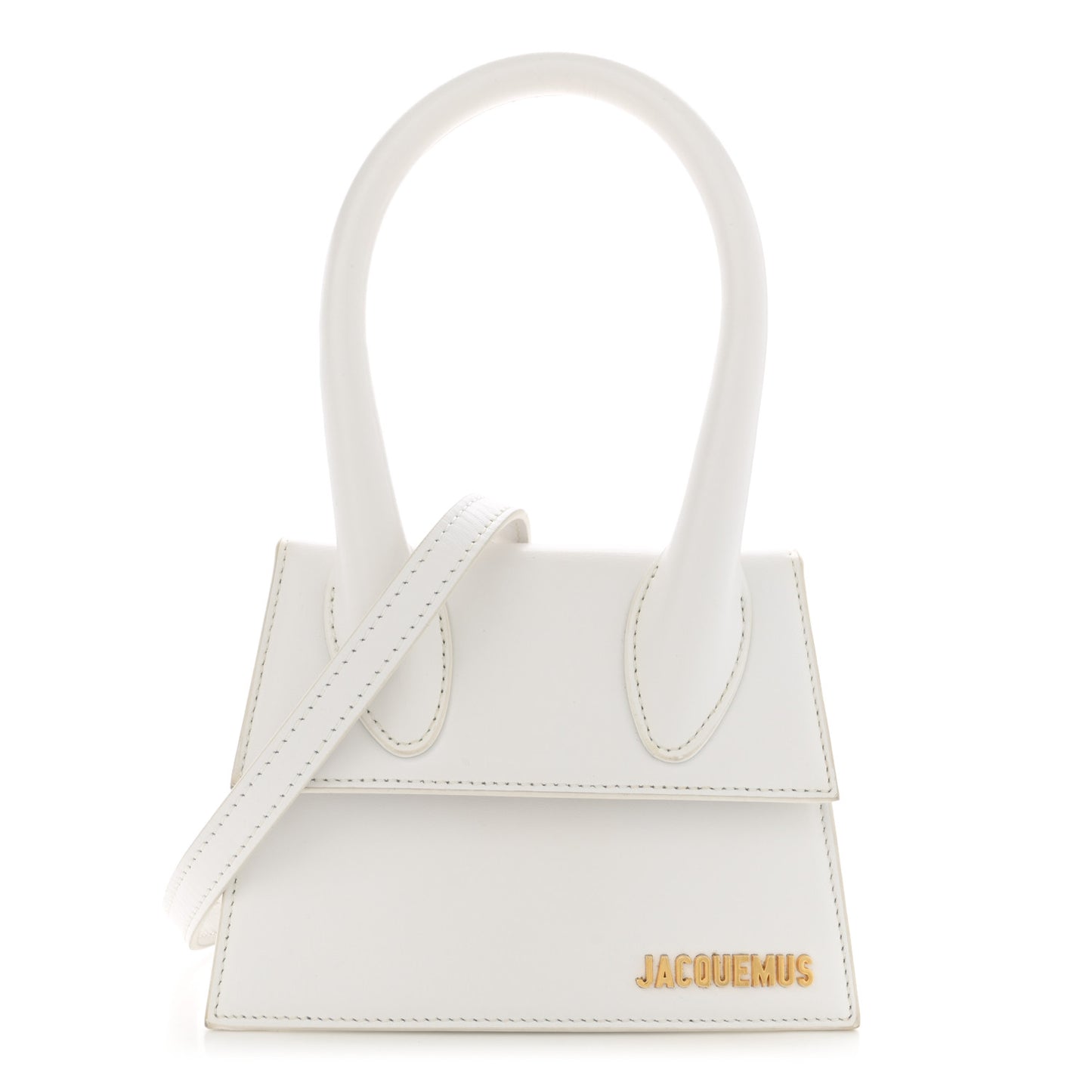 Smooth Calfskin Le Chiquito Moyen White