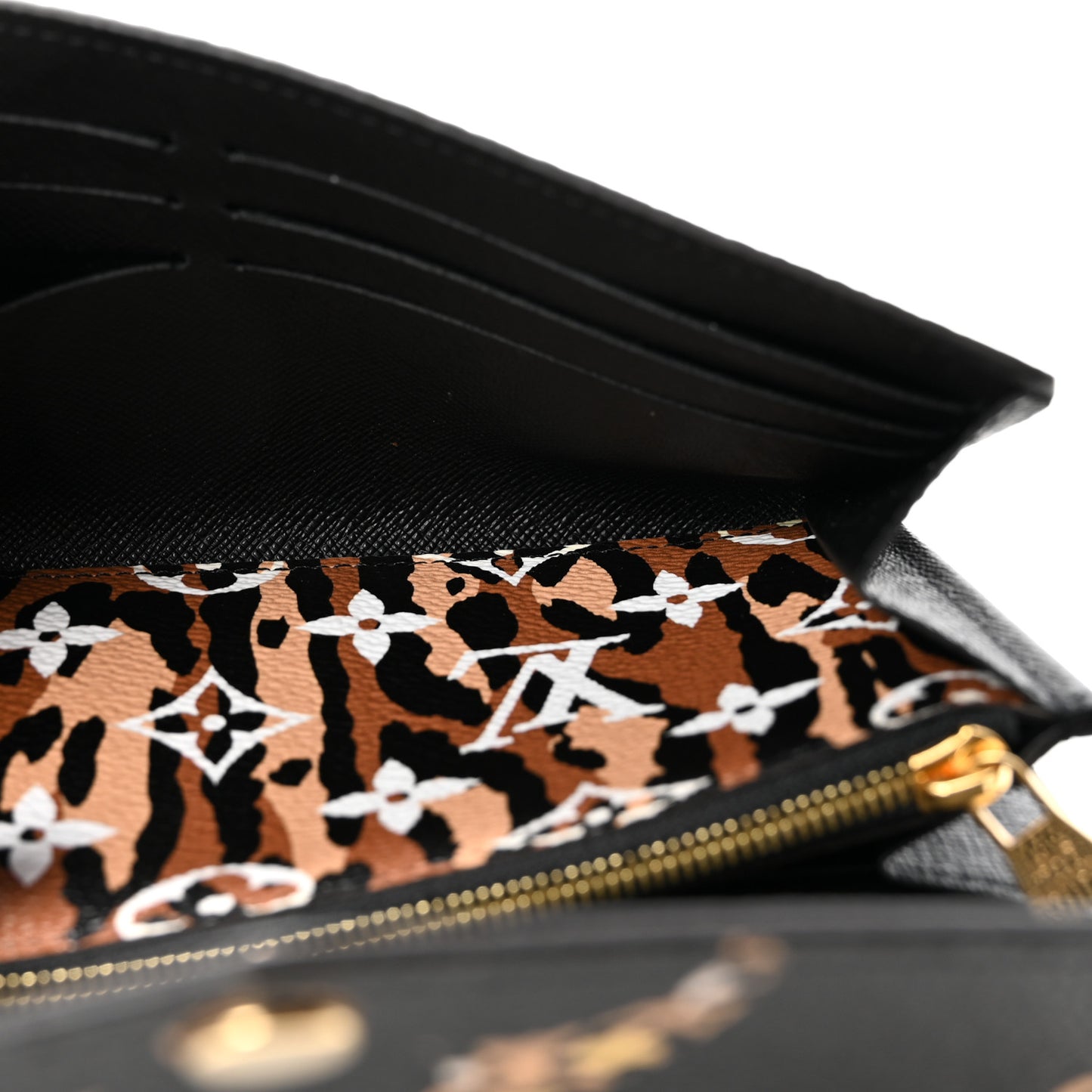 Monogram Giant Jungle Sarah Wallet Black