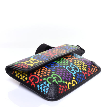 Gucci GG Supreme Monogram Psychedelic Slim Belt Bag Black 4 of 10