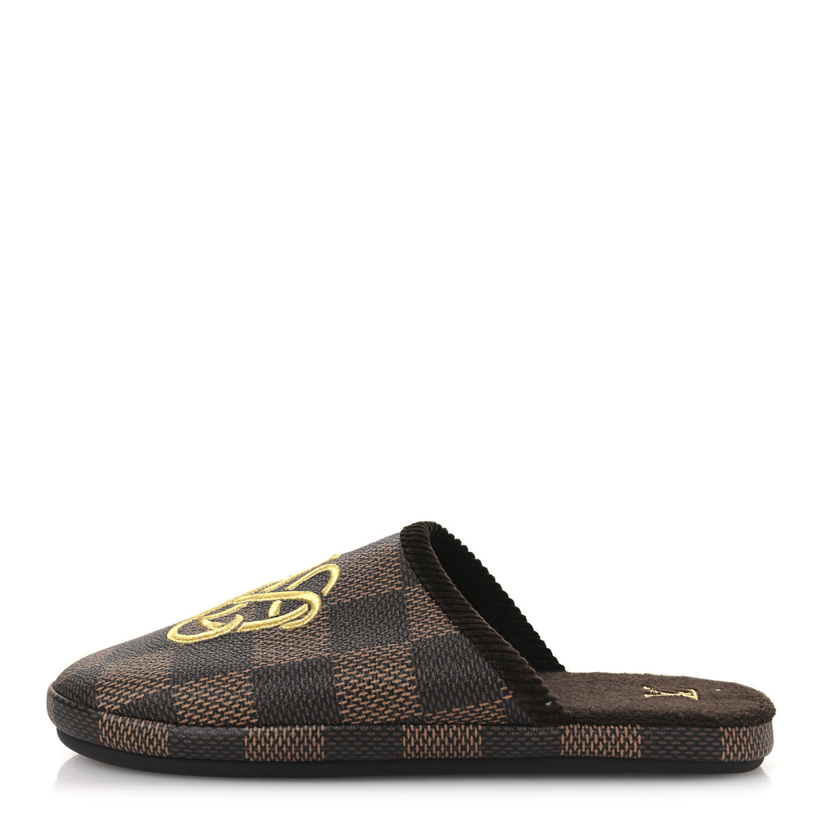 Louis Vuitton Damier Ebene Palace Slippers 8 Mocha 1 of 10
