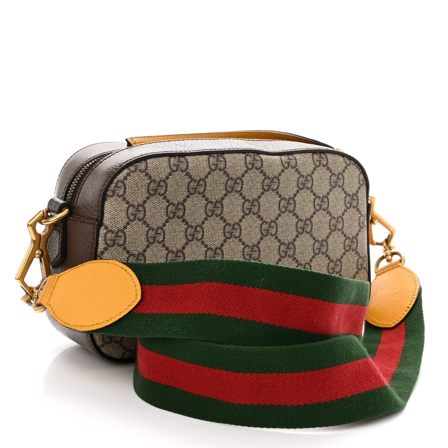 GG Supreme Monogram Web Neo Vintage Shoulder Bag Beige New Acero Crop