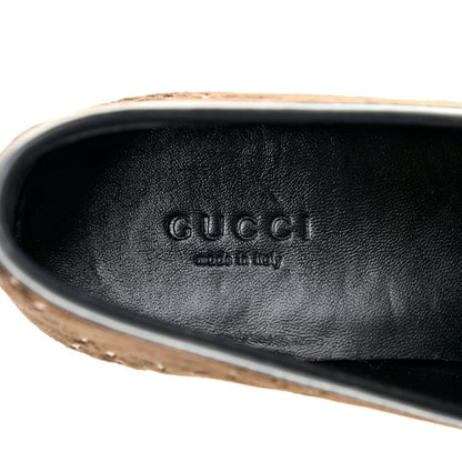 Gucci Velvet GG Monogram Horsebit Womens Jordaan Loafers 35.5 Brown Black 6 of 9