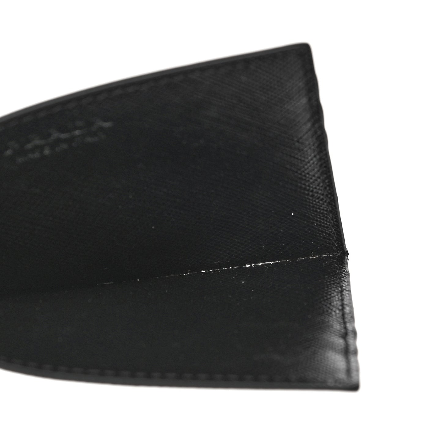 Goatskin Intrecciato Wallet With Chain Nero Black