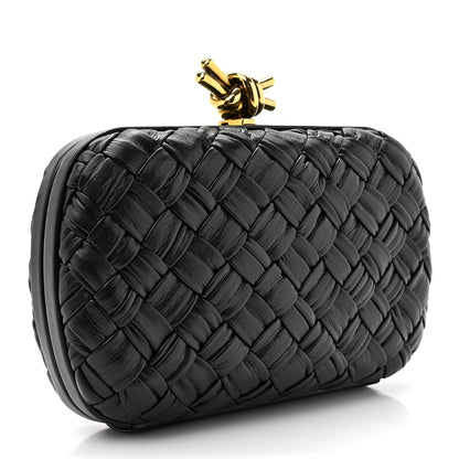 Bottega Veneta Nappa Intrecciato Knot Clutch Black 3 of 11