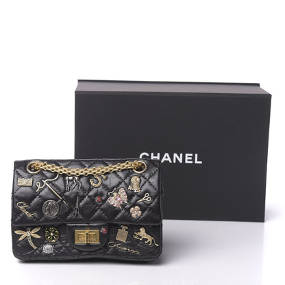 Chanel Aged Calfskin Lucky Charms 2.55 Reissue 224 Flap Black 12 of 12