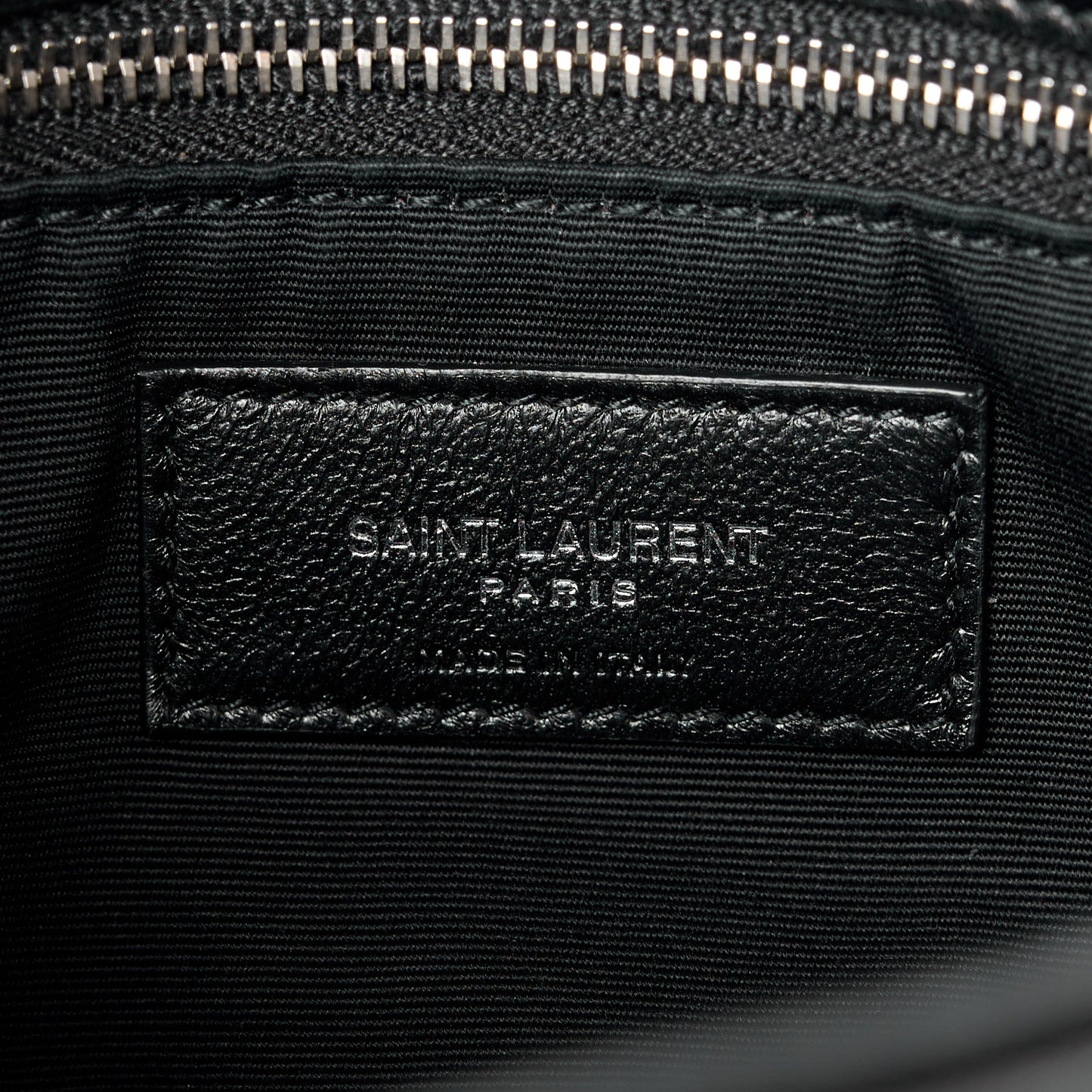 Lambskin Quilted Toy Loulou Puffer Monogram Chain Satchel Black