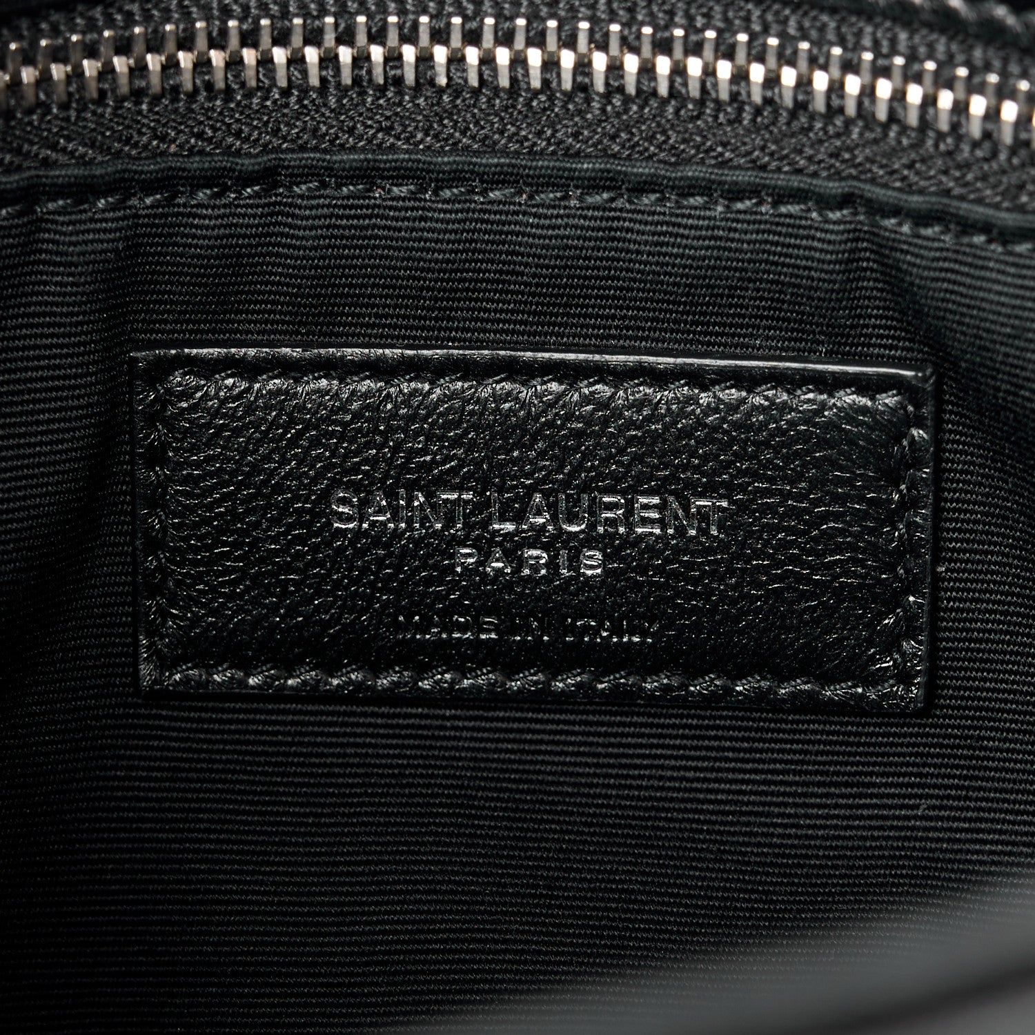 Saint Laurent Lambskin Quilted Toy Loulou Puffer Monogram Chain Satchel Black 6 of 11