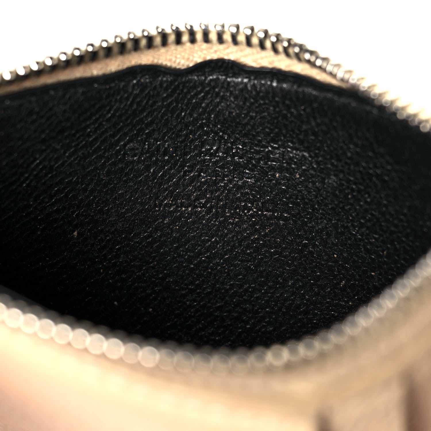 Saint Laurent Grained Calfskin 5 Fragments Zip Pouch Card Holder Nude 10 of 11