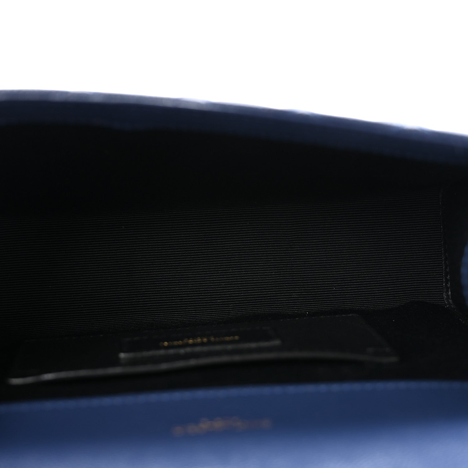 Saint Laurent Grain De Poudre Textured Mixed Matelasse Triquilt Small Monogram Satchel Blue Charron 5 of 14