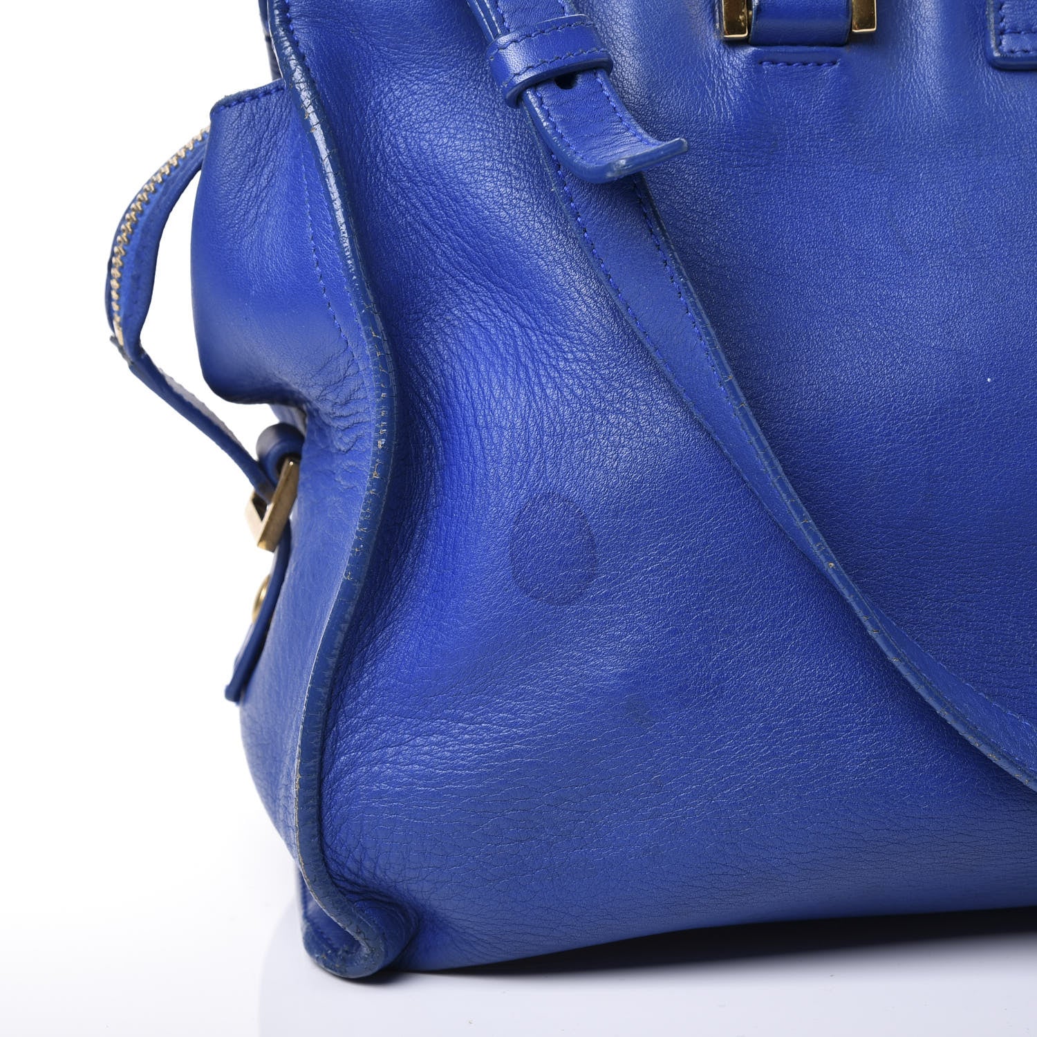 Saint Laurent Calfskin Small Classic Y Cabas Royal Blue 12 of 14