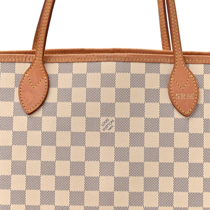 Louis Vuitton Damier Azur Neo Neverfull MM Rose Ballerine 8 of 17