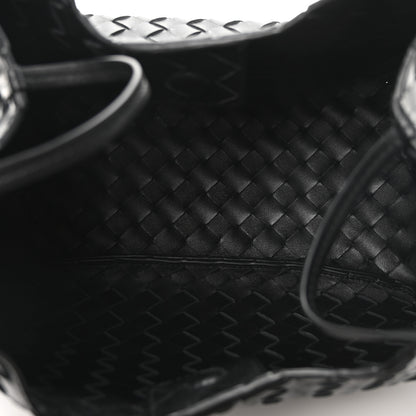 Bottega Veneta Nappa Intrecciato Medium Campana Shoulder Bag Black 5 of 9