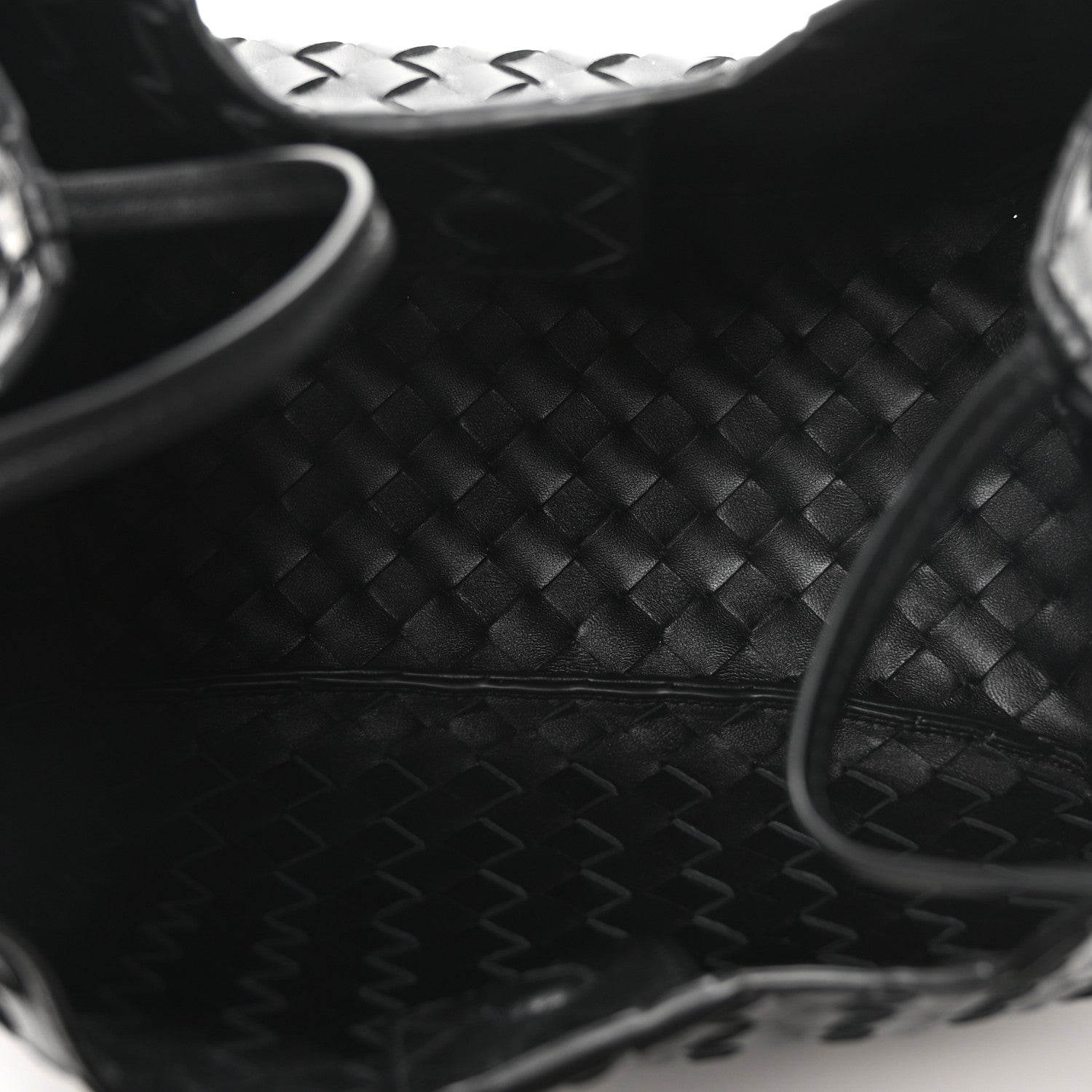 Bottega Veneta Nappa Intrecciato Medium Campana Shoulder Bag Black 5 of 9