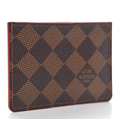 Louis Vuitton Damier Ebene Caissa Card Holder Cherry 3 of 8