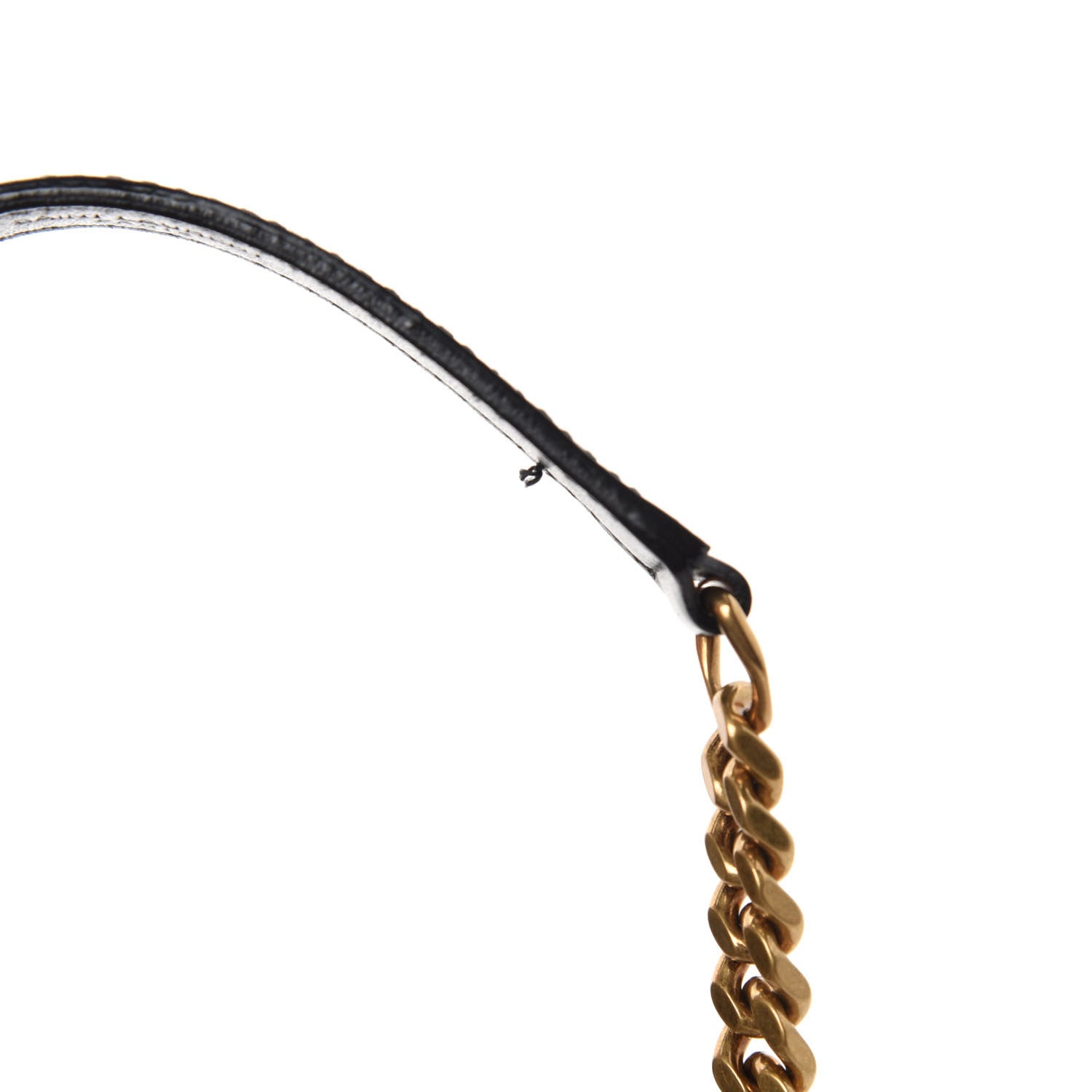 Saint Laurent Calfskin Y Quilted Monogram Medium Loulou Chain Satchel Black 11 of 16