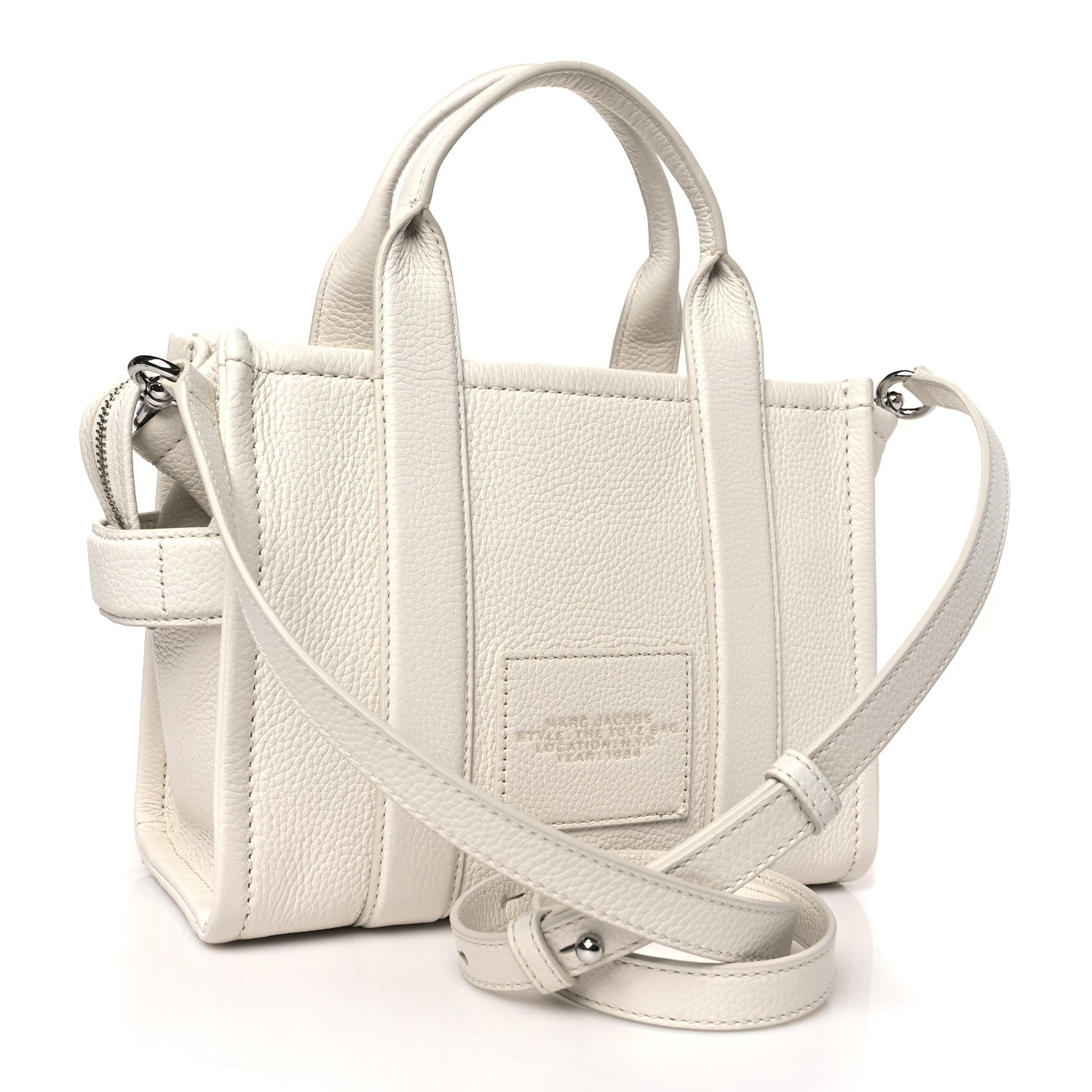 Marc Jacobs Grained Calfskin Small The Tote Bag Cotton 3 of 8