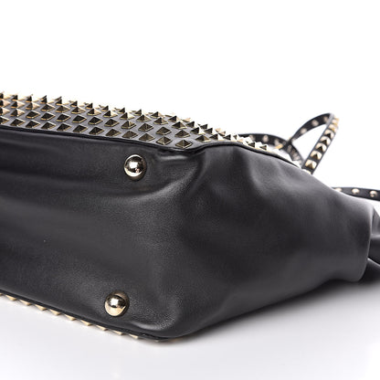 Valentino Garavani Vitello Medium Rockstud All Over Tote Black 10 of 11
