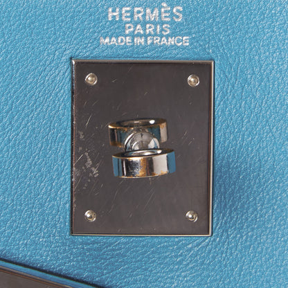 Hermes Swift Kelly Retourne 32 Blue Jean 39 of 39