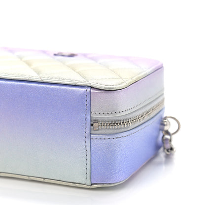 Chanel Metallic Gradient Calfskin Quilted Camera Case Blue Yellow Purple 9 of 9