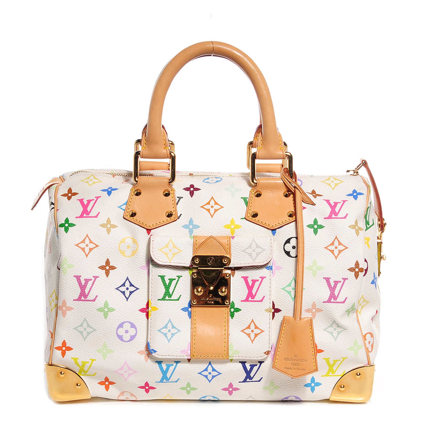 Monogram Multicolor Speedy 30 White