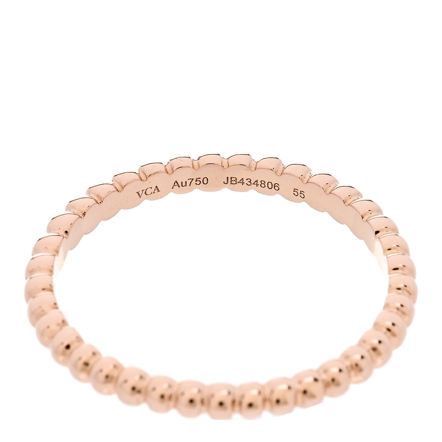18K Rose Gold Small Perlee Ring 55 7.25