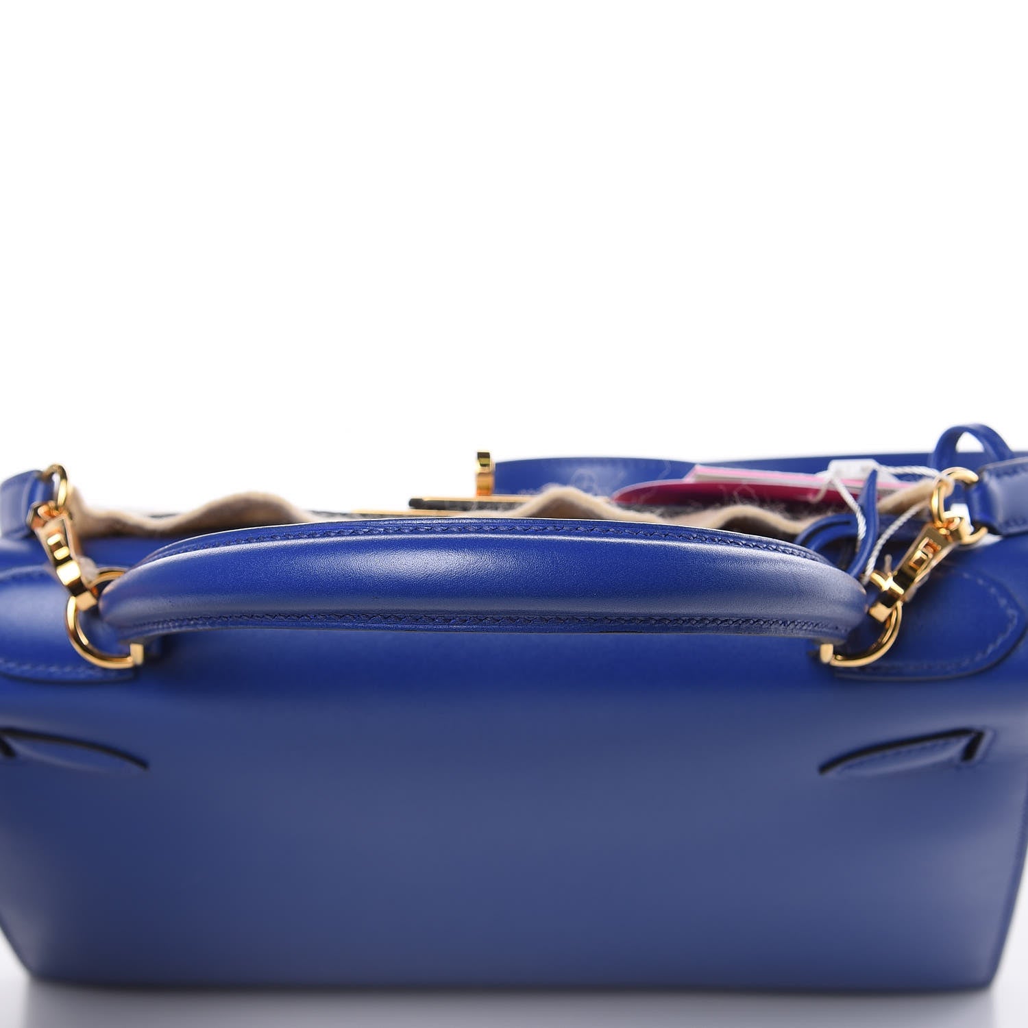 Hermes Tadelakt Kelly Sellier 28 Bleu Electrique 32 of 33