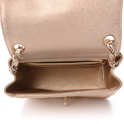 Chanel Metallic Lambskin Quilted Mini Square Flap Gold 5 of 10