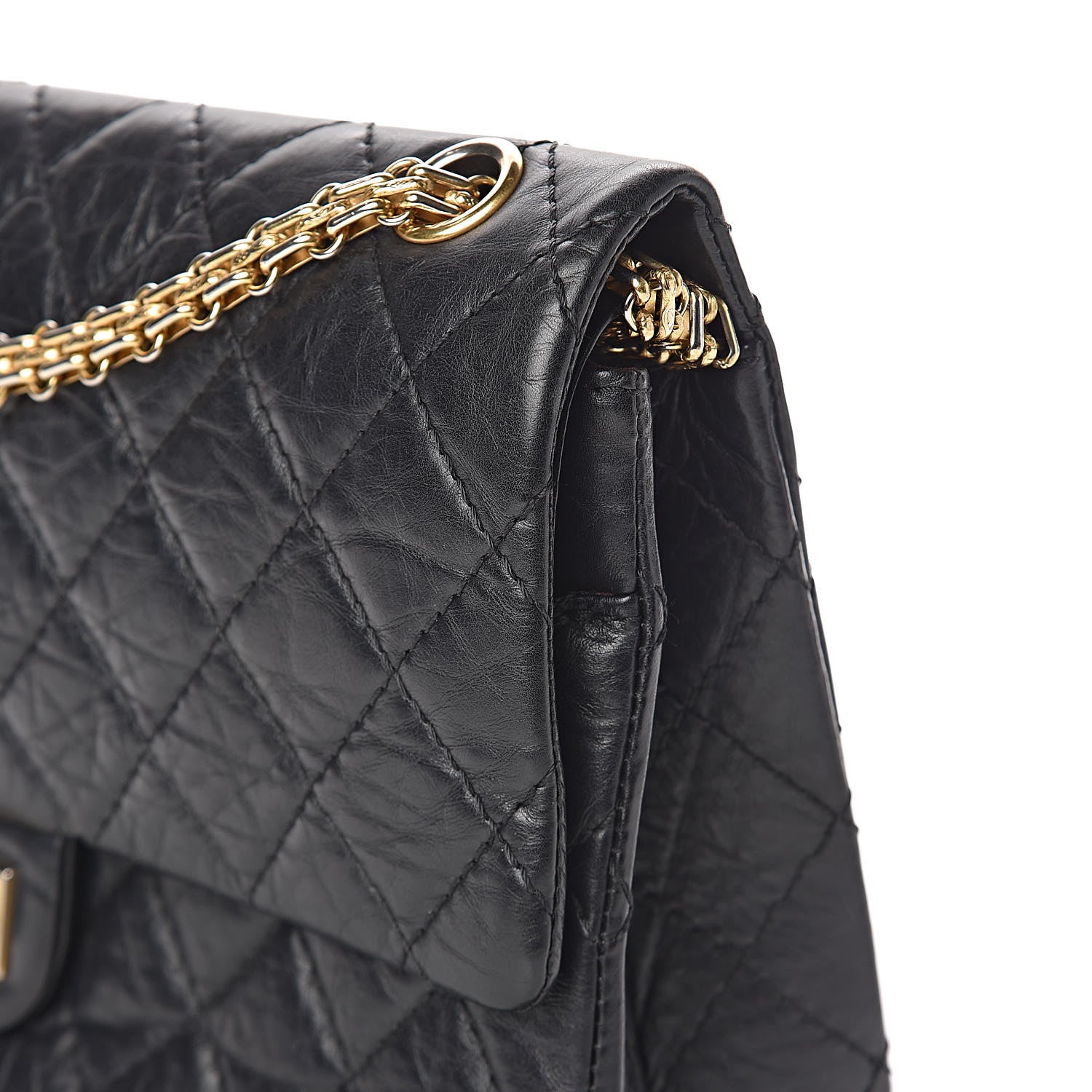 Chanel Aged Calfskin Quilted 2.55 Reissue 226 Flap Black 10 of 16