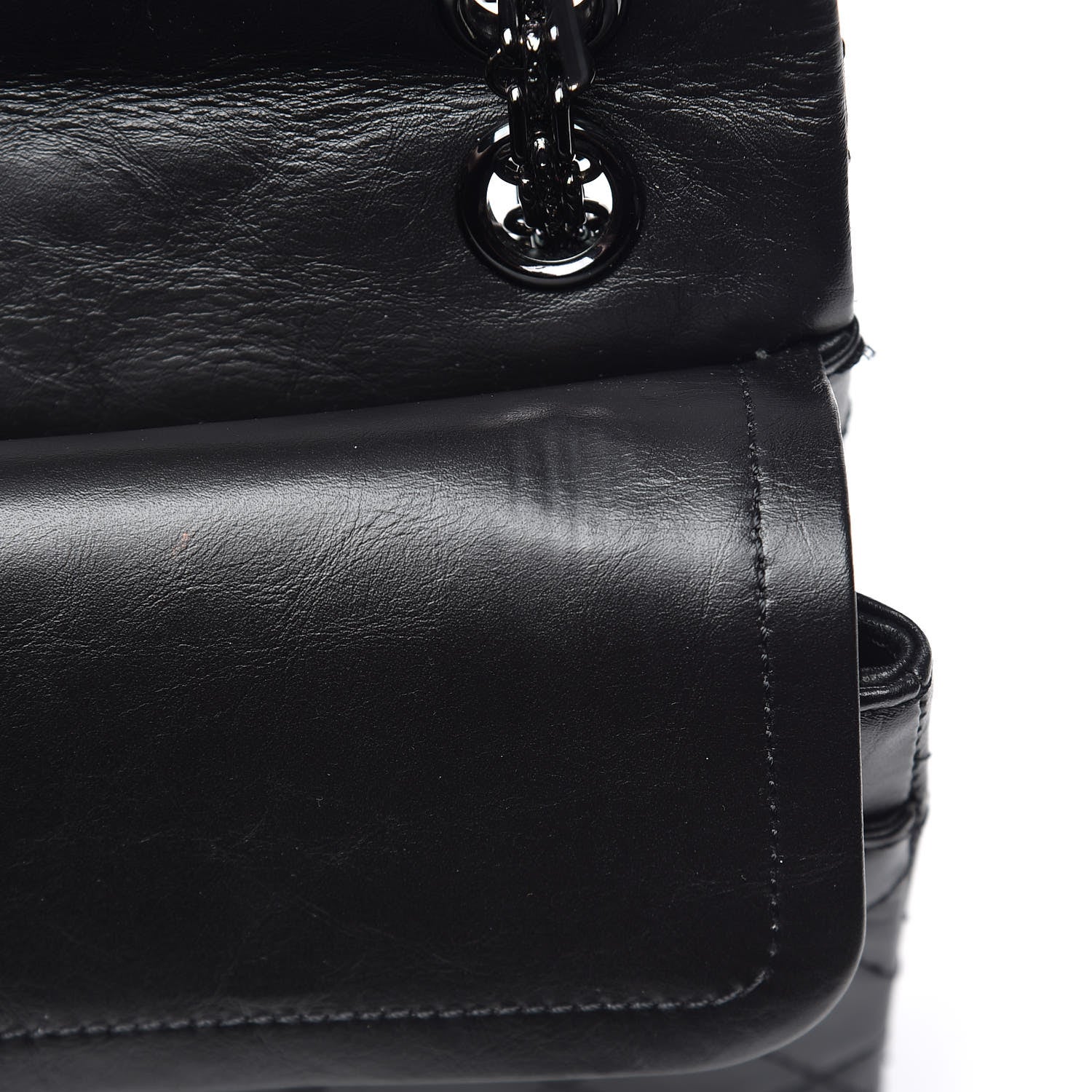 Chanel Aged Calfskin Quilted 2.55 Reissue 225 Flap So Black 12 of 13