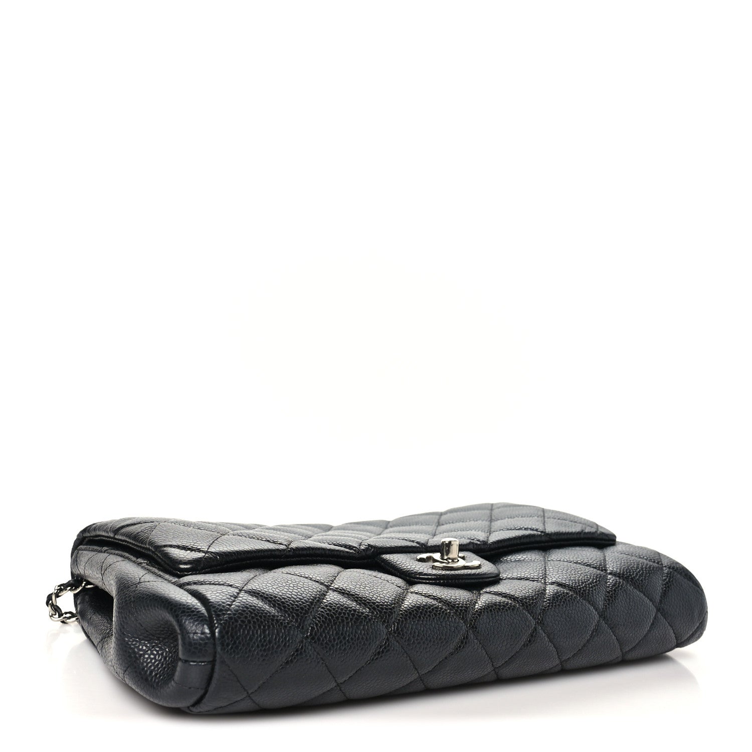 Chanel Caviar Quilted Clutch With Chain Flap Black 4 of 10