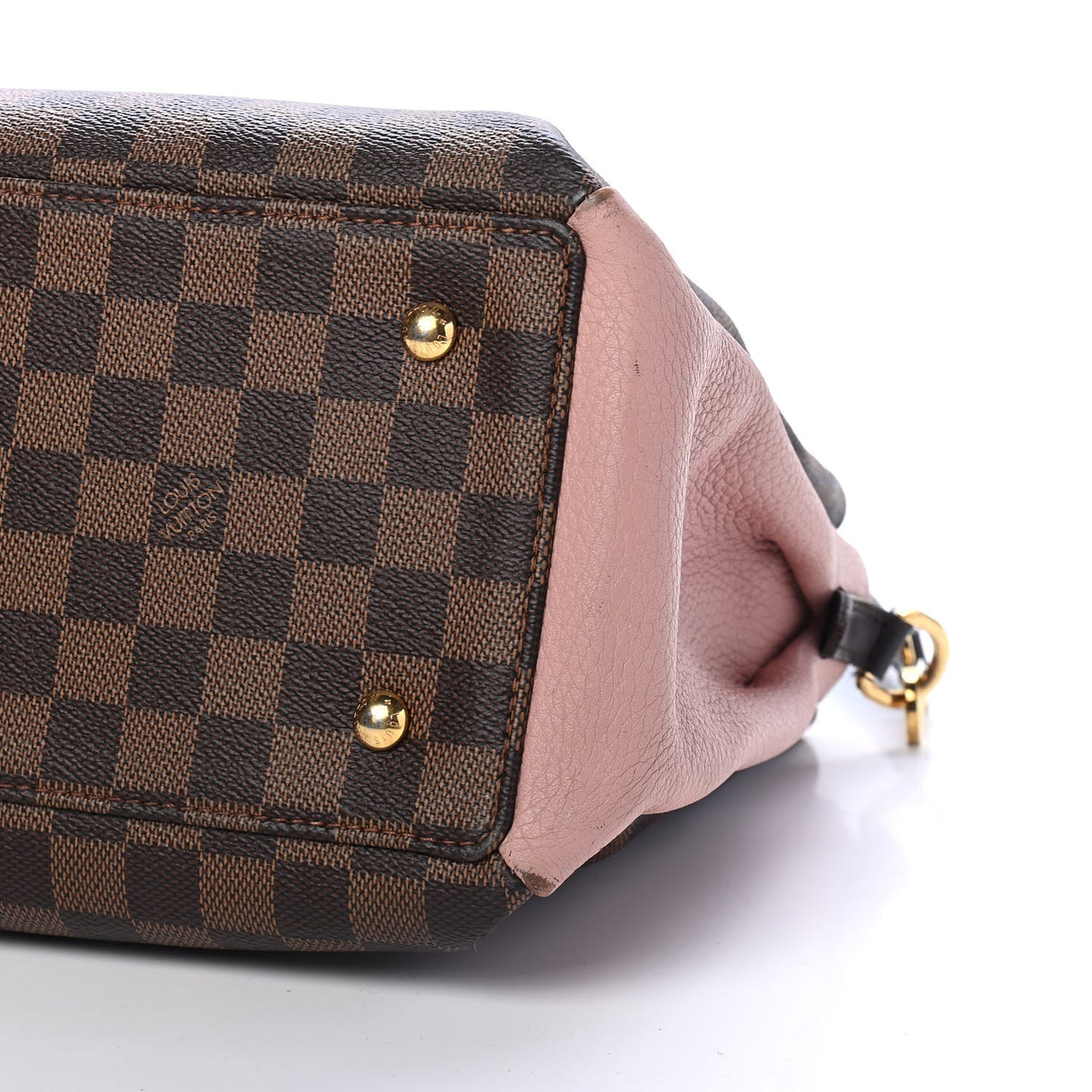 Cuir Taurillon Damier Ebene Normandy Magnolia