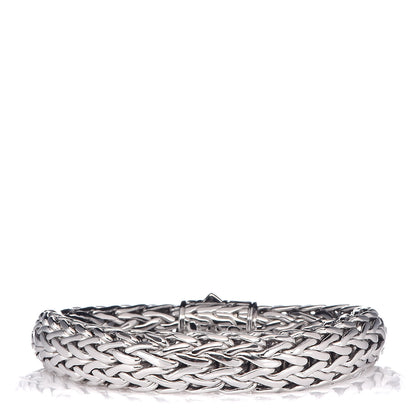 John Hardy Sterling Silver Champagne Diamond 10.5mm Classic Chain Bracelet 3 of 5