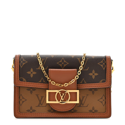 Louis Vuitton Reverse Monogram Dauphine Chain Wallet 1 of 14