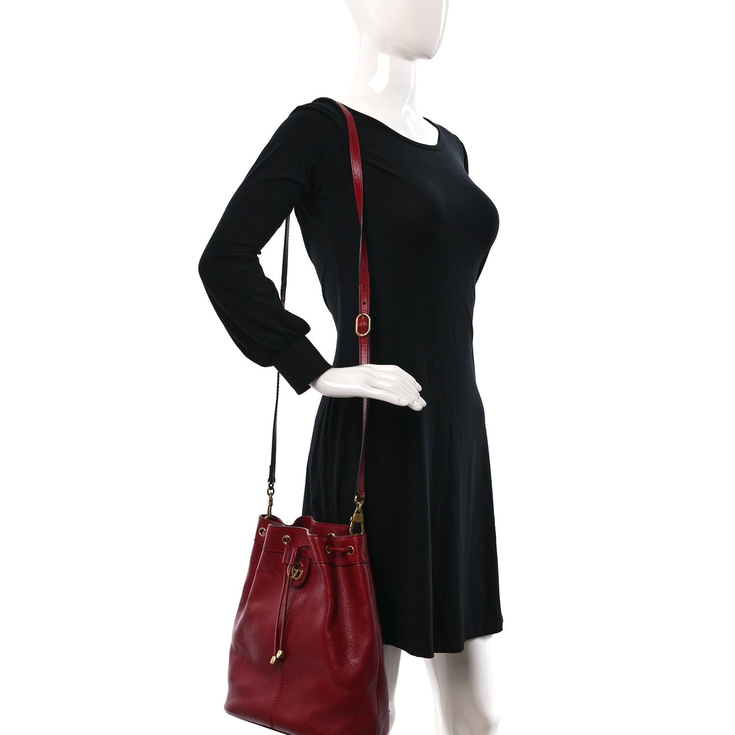 Piuma Lux Energy Medium Re(Belle) Convertible Bucket Bag Hibiscus Red