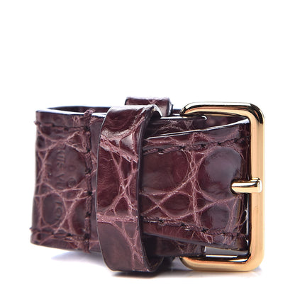 Louis Vuitton Alligator Luggage Loop Purple 1 of 3