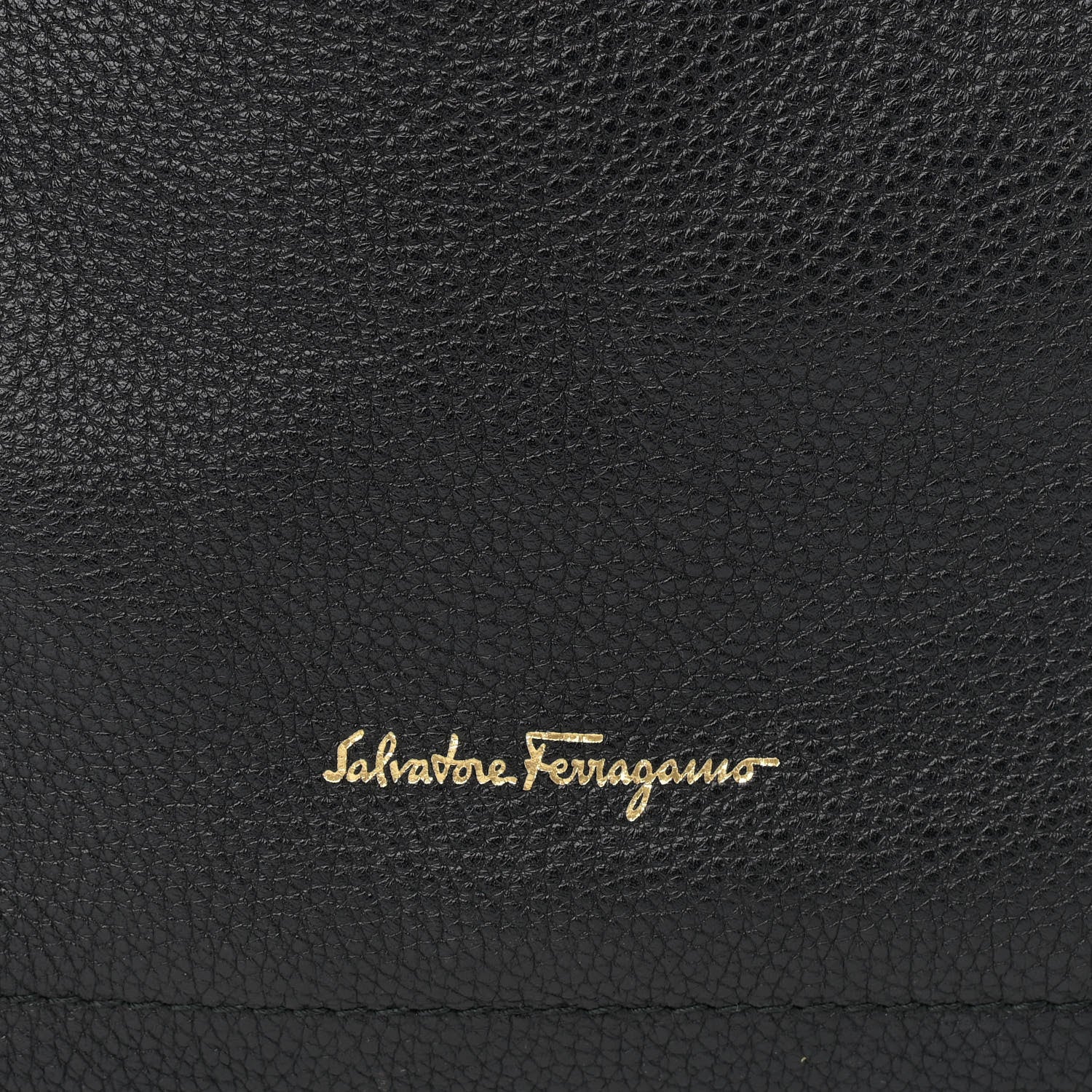 Salvatore Ferragamo Grained Calfskin Ally Hobo Black 11 of 11